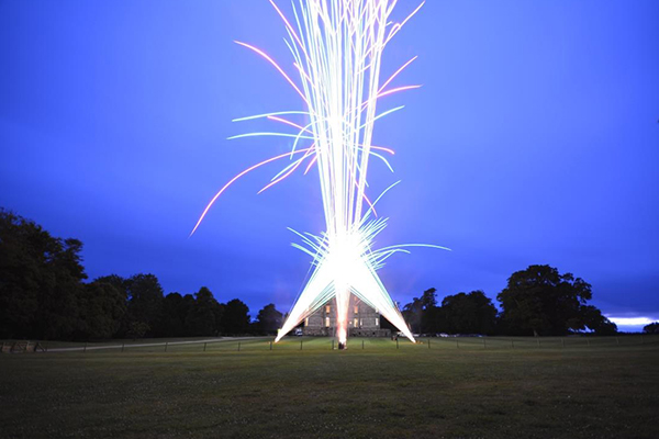 Wedding Fireworks at Lulworth Castle