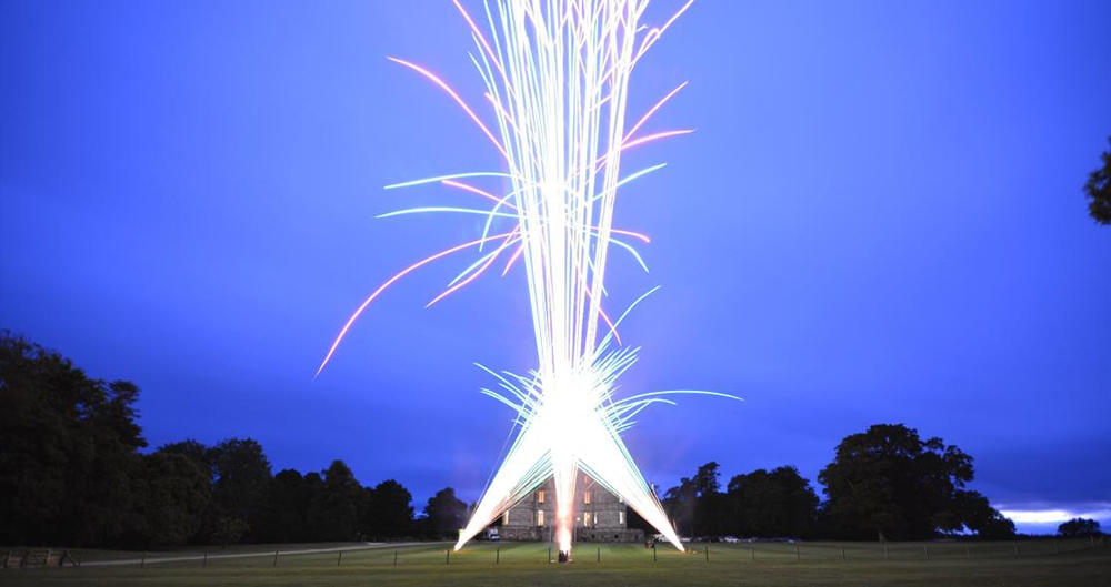 Wedding Fireworks at Lulworth Castle