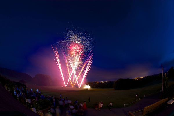 Large beautiful display at Dudsbury Golf Club in Bournemouth, Dorset