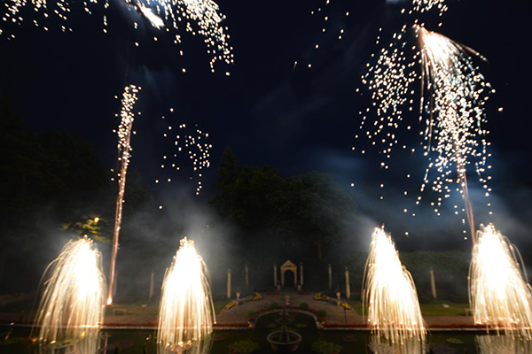 Large scale firework display in Dorset